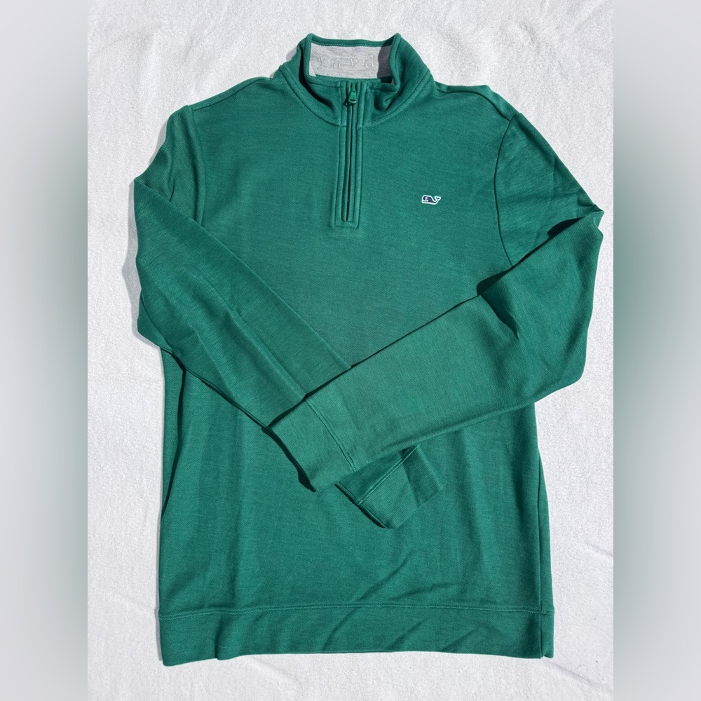 EUC Vineyard Vines Boys Green Quarter-Zip XL (18)